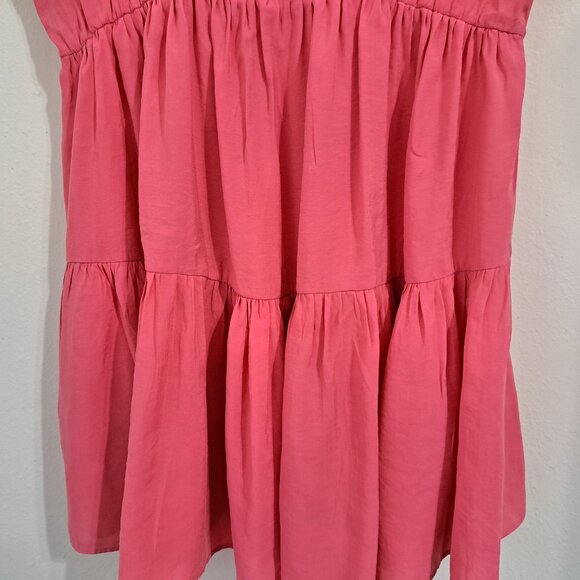 MNG Juniors Tiered Dress Pink Color Size 2 Sleeveless - Picture 6 of 6